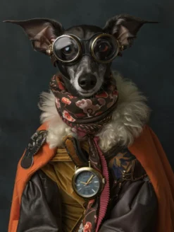 Canvas schilderij van een Xoloitzcuintli hond 80x120 cm