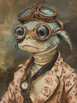 Canvas schilderij van een zee-egel 60x80 cm