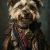 Canvas schilderij van Yorkshire Terrier 80x120 cm