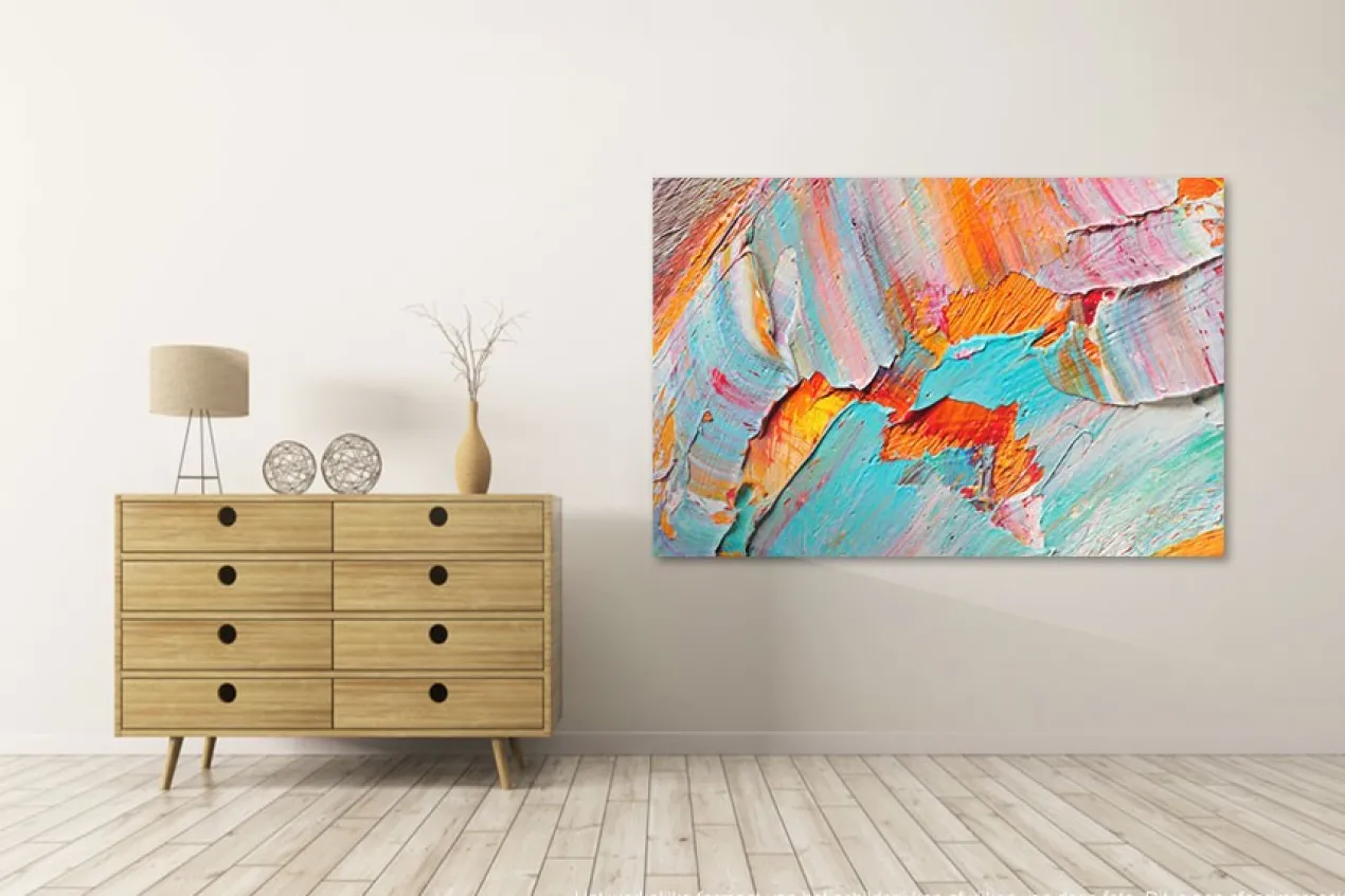 Canvas schilderij Verf 200 x 100 cm
