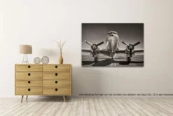 Canvas schilderij - Vliegtuig - DC-3 Dakota 120 x 80 cm