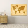 Canvas schilderij Wereldkaart 18 - 120 x 80 cm