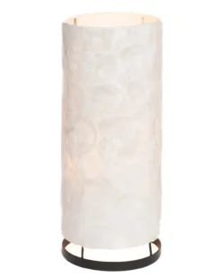 Capiz schelpen staande lamp cilinder - M