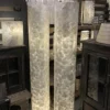 Capiz schelpen staande vloerlamp cilinder 160cm
