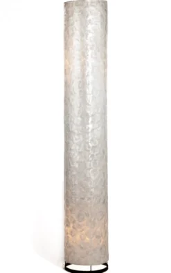 Capiz schelpen staande vloerlamp cilinder 160cm