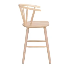 Carmen houten barkruk - 96 cm hoog Whitewash