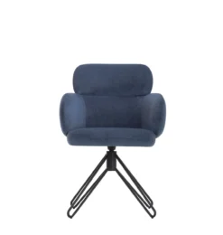 Caroline draaistoel blauw