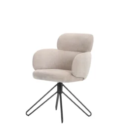 Caroline draaistoel stof beige