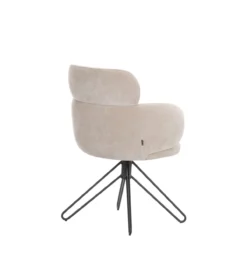 Caroline draaistoel stof beige