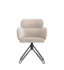 Caroline draaistoel stof beige