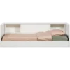 Carter bedbank grenen wit [fsc]