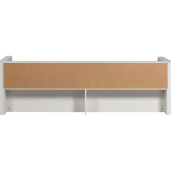 Carter bedbank grenen wit [fsc]