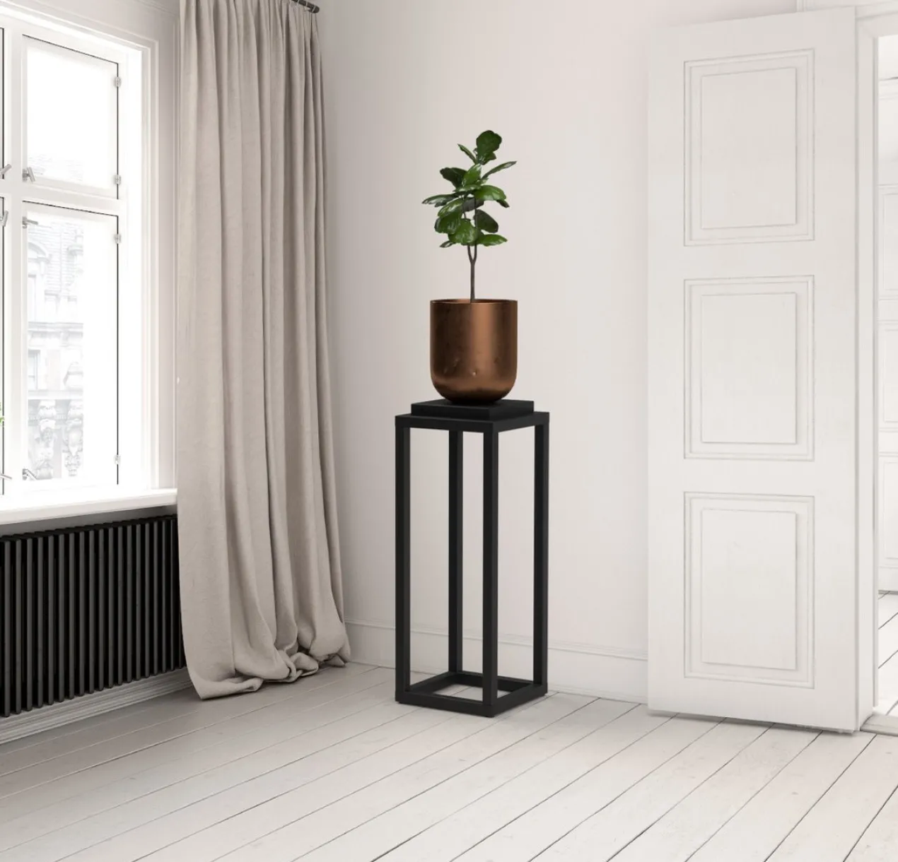 Ceasar Zuil Small Zwart 80 cm hoog en 30 cm breed