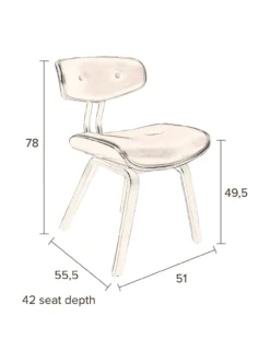 Chair blackwood walnut