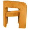 Chair Vigor corduroy ochre yellow