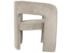 Chair Vigor corduroy warm grey