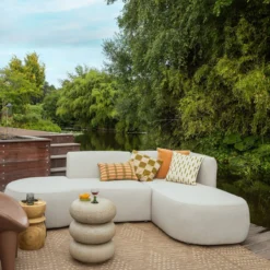 Chios tuin loungeset organisch rechts naturel