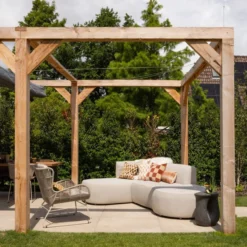 Chios tuin loungeset organisch links naturel