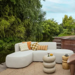 Chios tuin loungeset organisch links naturel