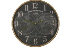 Clock metal black