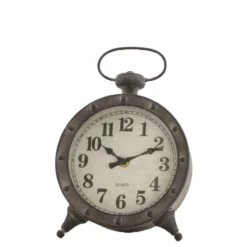 Clock metal black