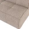 Cluster eetbankje met rugleuning boucle khaki bruin
