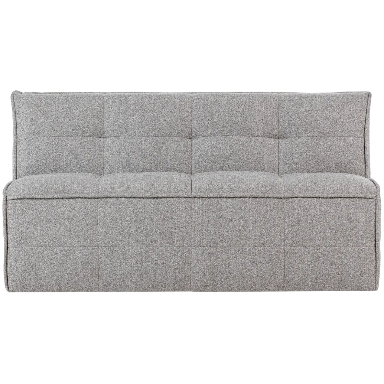 Cluster eetbankje met rugleuning boucle warm grijs