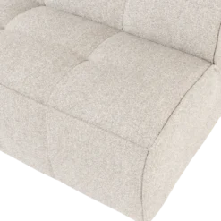 Cluster eetbankje met rugleuning boucle zand beige