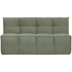 Cluster eetbankje met rugleuning velvet pistache groen
