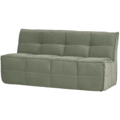Cluster eetbankje met rugleuning velvet pistache groen