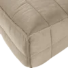 Cluster eetbankje met rugleuning velvet zacht beige