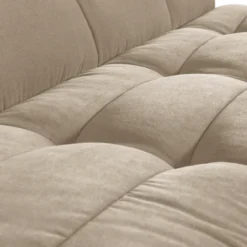 Cluster eetbankje met rugleuning velvet zacht beige