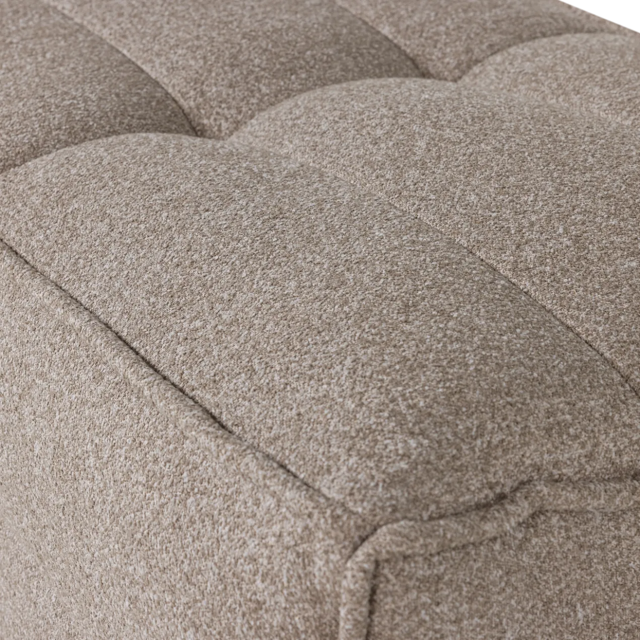Cluster hocker boucle khaki bruin