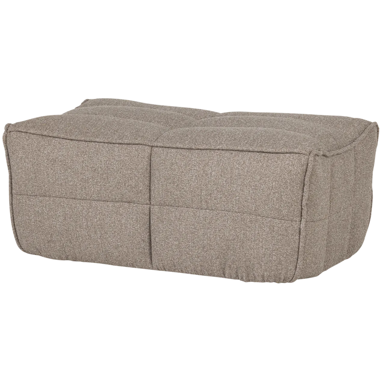 Cluster hocker boucle khaki bruin