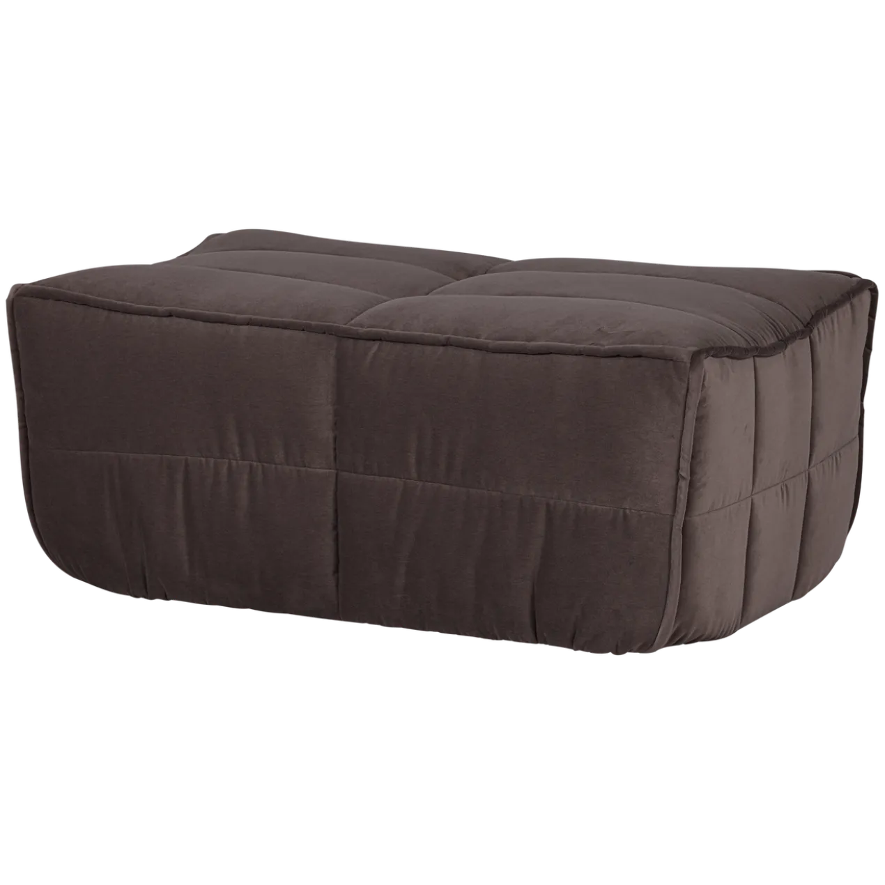 Cluster hocker velvet chocolade bruin