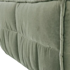 Cluster hocker velvet pistache groen