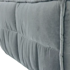 Cluster hocker velvet turquoise blauw