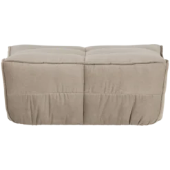 Cluster hocker velvet warm taupe