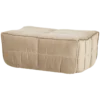Cluster hocker velvet zacht beige
