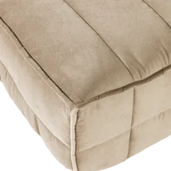 Cluster hocker velvet zacht beige
