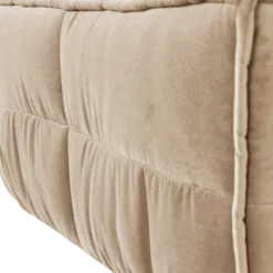 Cluster hocker velvet zacht beige