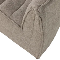 Cluster hoekelement boucle khaki bruin