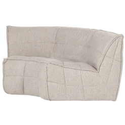 Cluster hoekelement boucle zand beige