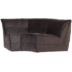Cluster hoekelement velvet chocolade bruin