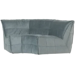 Cluster hoekelement velvet turquoise blauw