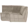 Cluster hoekelement velvet warm taupe
