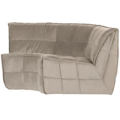Cluster hoekelement velvet warm taupe