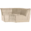 Cluster hoekelement velvet zacht beige