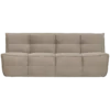 Cluster 3-zits bank velvet warm taupe