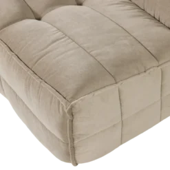Cluster 3-zits bank velvet zacht beige